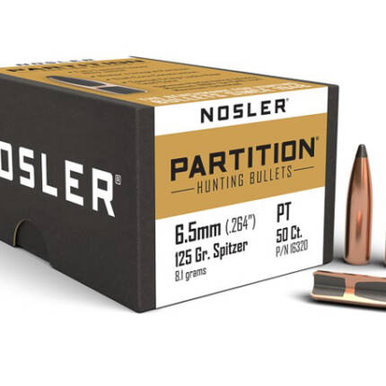 NOSLER 6.5MM 125GR PARTITION 50CT 16320
