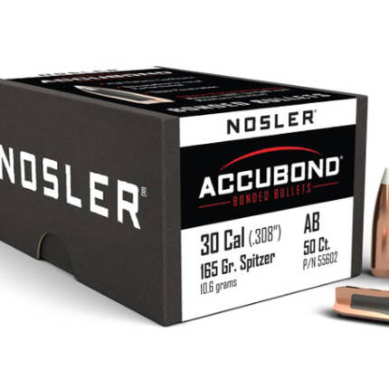 NOSLER 30CAL 165GR ACCUBOND 50CT 55602