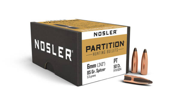 NOSLER 6MM 85GR PARTITION 50CT 16314