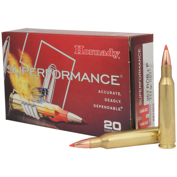 HORNADY 257 ROBERTS +P 117GR SST SUPERFORMANCE