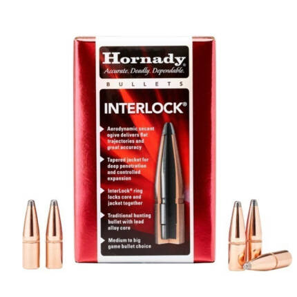 Hornady 7mm 162gr BTSP Interlock 100ct