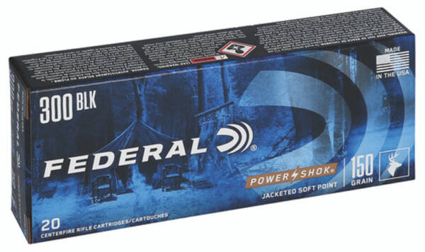 FEDERAL 300 BLACKOUT 150GR JSP POWER SHOK