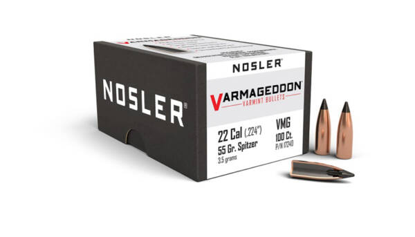 NOSLER 22CAL 55GR VARMEGEDDON 100CT 17240