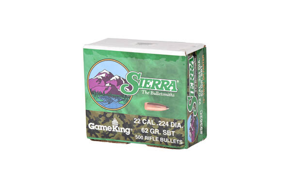 SIERRA 22CAL 62GR SBT GAMEKING 500CT 9362C