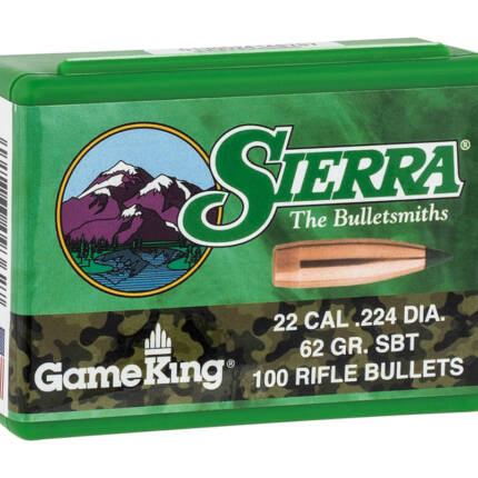SIERRA 22CAL 62GR SBT GAMEKING 100CT 9362