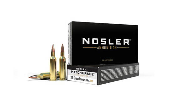 NOSLER 22CM 85GR RDF HPBT MATCH GRADE 51297