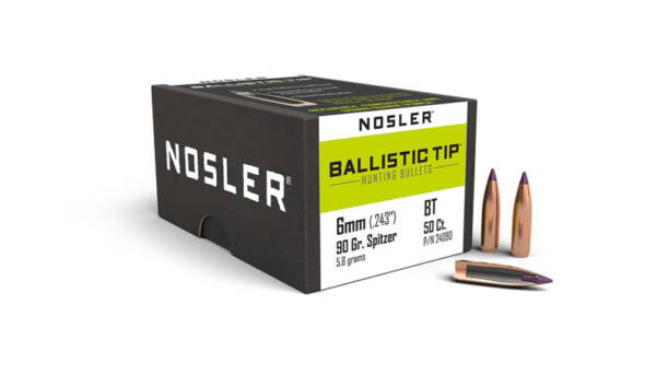 NOSLER 6MM 90GR BALLISTIC TIP 50CT 24090