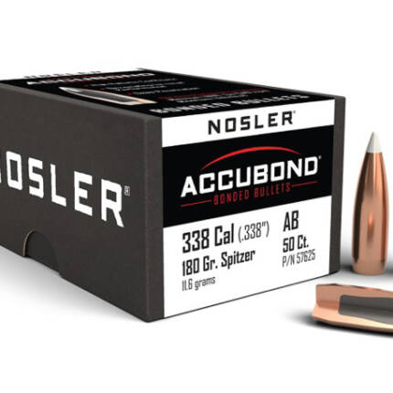 NOSLER 338CAL 180GR ACCUBOND 50CT 57625