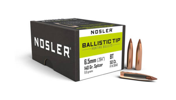NOSLER 6.5MM 140GR BALLISTIC TIP 50CT 26140