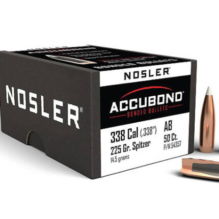 NOSLER 338CAL 225GR ACCUBOND 50CT 54357
