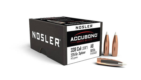 NOSLER 338CAL 225GR ACCUBOND 50CT 54357