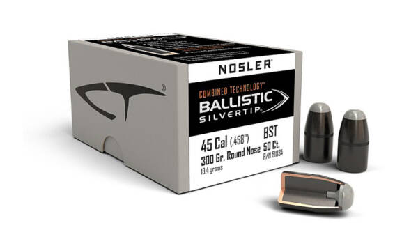 NOSLER 45-70 300GR RN BALLISTIC SILVERTIP 50CT 51834