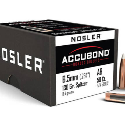 NOSLER 6.5MM 130GR ACCUBOND 50CT 56902