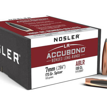 NOSLER 7MM 175GR ACCUBOND LR 100 58517