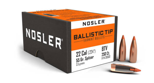 NOSLER 22CAL 55GR BALLISTIC TIP 250CT 39560
