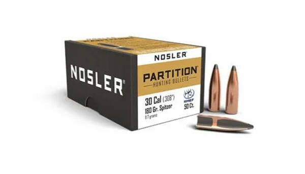 NOSLER 30CAL 180GR PARTITION 50CT 16331