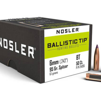 NOSLER 6MM 95GR BALLISTIC TIP 50CT 24095