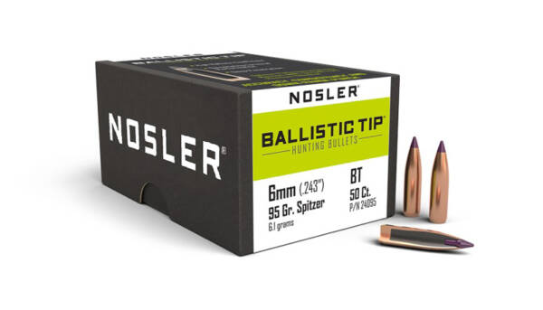 NOSLER 6MM 95GR BALLISTIC TIP 50CT 24095