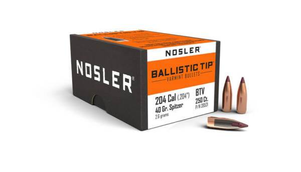 NOSLER 204CAL 40GR BALLISTIC TIP 250CT 39521