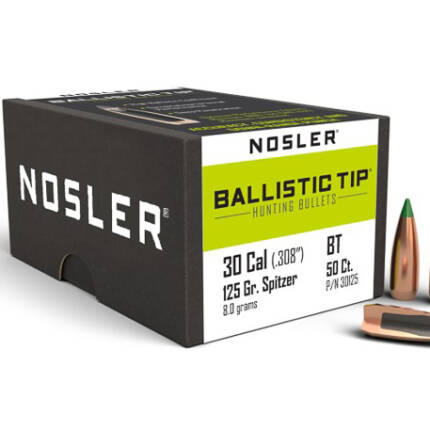 NOSLER 30CAL 125GR BALLISTIC TIP 50CT 30125
