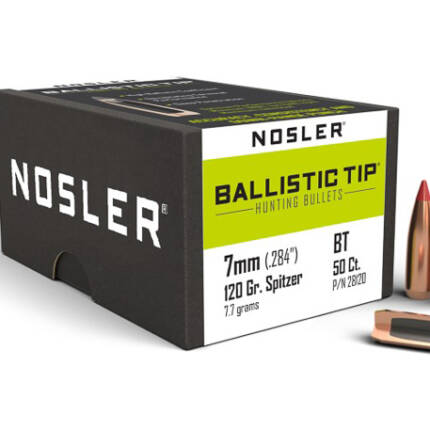NOSLER 7MM 120GR BALLISTIC TIP 50CT 28120