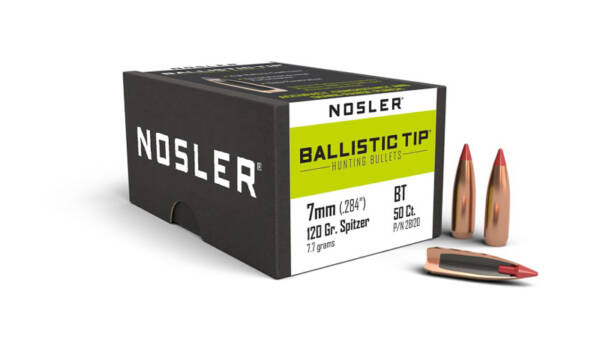 NOSLER 7MM 120GR BALLISTIC TIP 50CT 28120