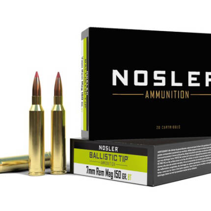 NOSLER 7MM REM MAG 150GR BALLISTIC TIP 40045