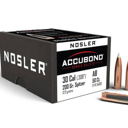 NOSLER 30CAL 200GR ACCUBOND 50CT 54618