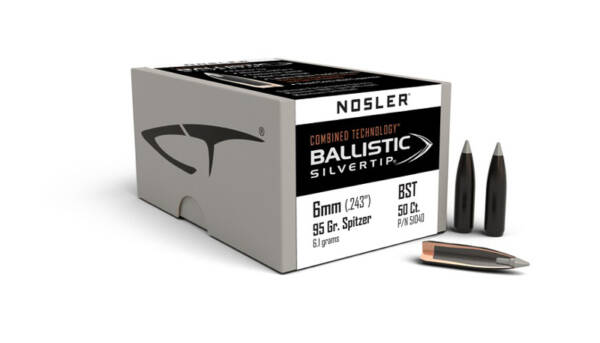 NOSLER 6MM 95GR BALLISTIC SILVERTIP 50CT 51040
