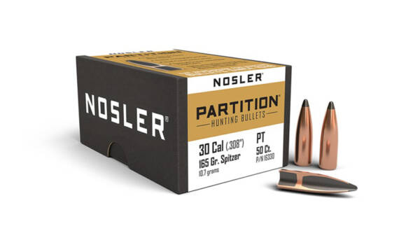NOSLER 30CAL 165GR PARTITION 50CT 16330