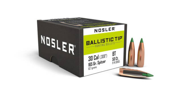 NOSLER 30CAL 165GR BALLISTIC TIP 50CT 30165
