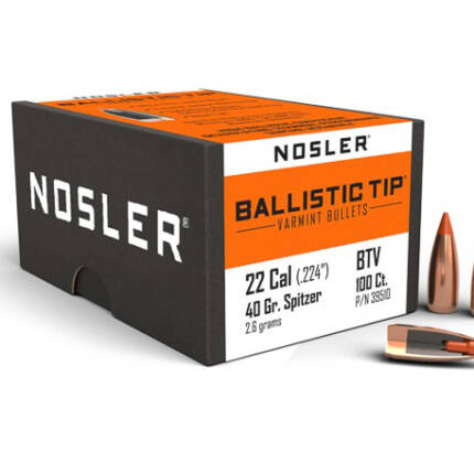 NOSLER 22CAL 40GR BALLISTIC TIP 100CT 39510