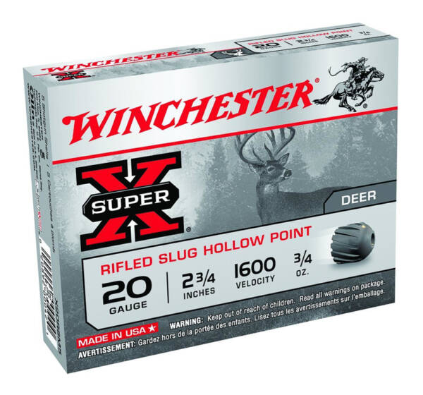 WINCHESTER X20RSM5 SUPER-X RIFLED 20GA SLUGS