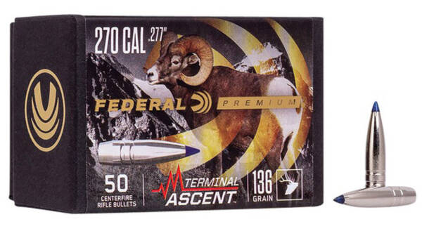 FEDERAL 270CAL 136GR TERMINAL ASCENT PREMIUM 50CT