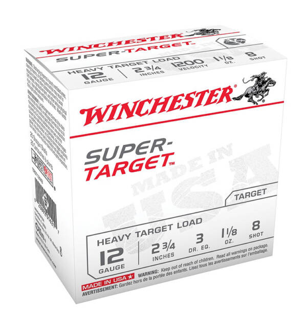 WINCHESTER 12GA 2-3/4IN #8 1200FPS TARGET LOAD