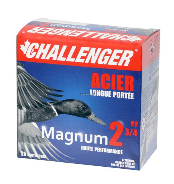 CHALLENGER 12GA 2-3/4IN #4 1-1/8OZ 1450FPS MAGNUM STEEL LR