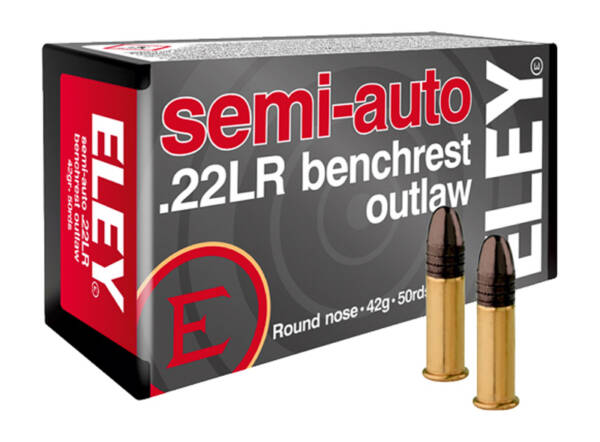 ELEY 22LR 42GR SEMI-AUTO BENCHREST OUTLAW RN 50CT