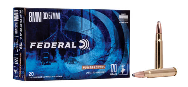 FED 8MM MAUSER 170GR POWER-SHOK SP