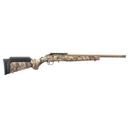 RUGER AMERICAN 22LR CAMO/BRONZE 18IN BOLT #8372