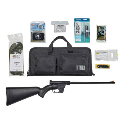 HENRY 22LR SURVIVAL RIFLE PACKAGE 8RD SYN BLACK H002BSGB