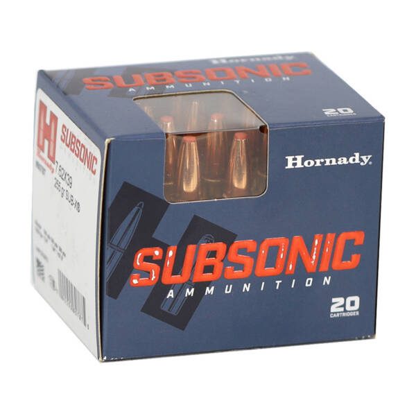 HORNADY 7.62x39 255GR SUB-X SUBSONIC 80787