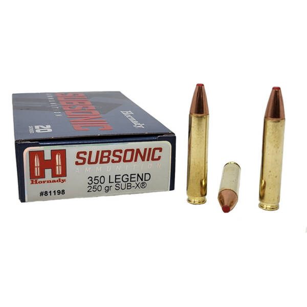 HORNADY 350 LEGEND 250GR SUB-X SUBSONIC 81198