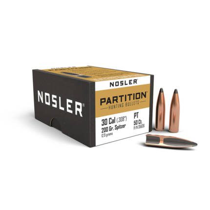 NOSLER 30CAL 200GR SP PARTITION 50CT 35626