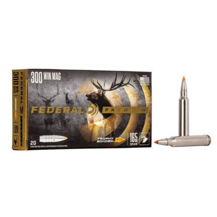 FEDERAL 300 WIN MAG 165GR TROPHY BONDED PREMIUM