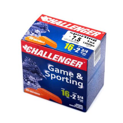 CHALLENGER 16GA 2-3/4IN #7.5 1300FPS 1OZ SPORTING