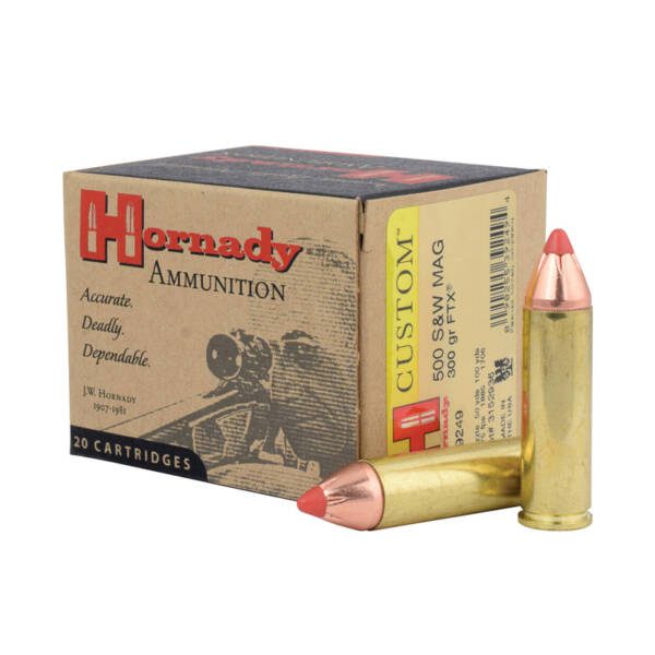 HORNADY 500 S&W MAG 300GR FTX CUSTOM 9249