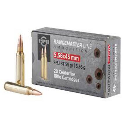 PPU 5.56x45MM 55GR FMJ BT