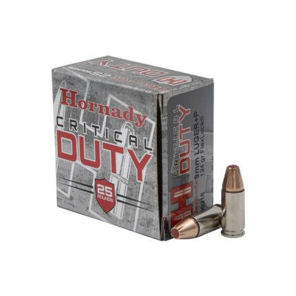 HORNADY 9MM LUGER+P 124GR LEXLOCK 25CT 90216