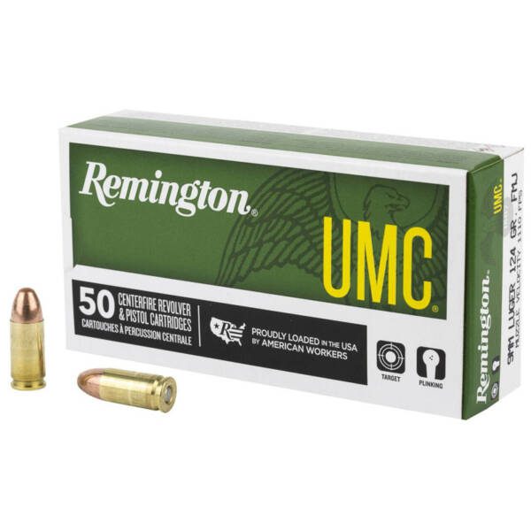 REMINGTON 9MM LUGER 124GR UMC 50CT