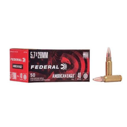 FEDERAL 5.7X28 40GR FMJ AMERICAN EAGLE 50CT